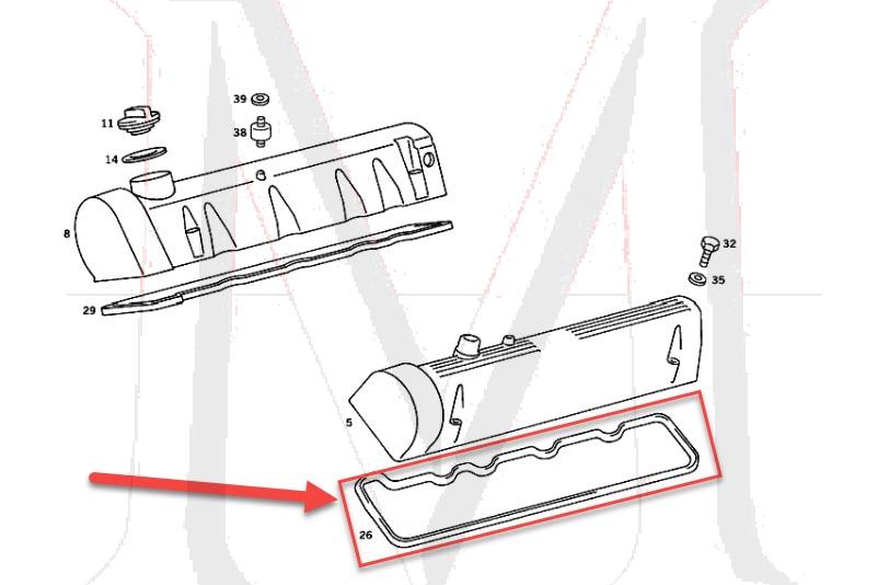 VALVE COVER GASKET LEFT
