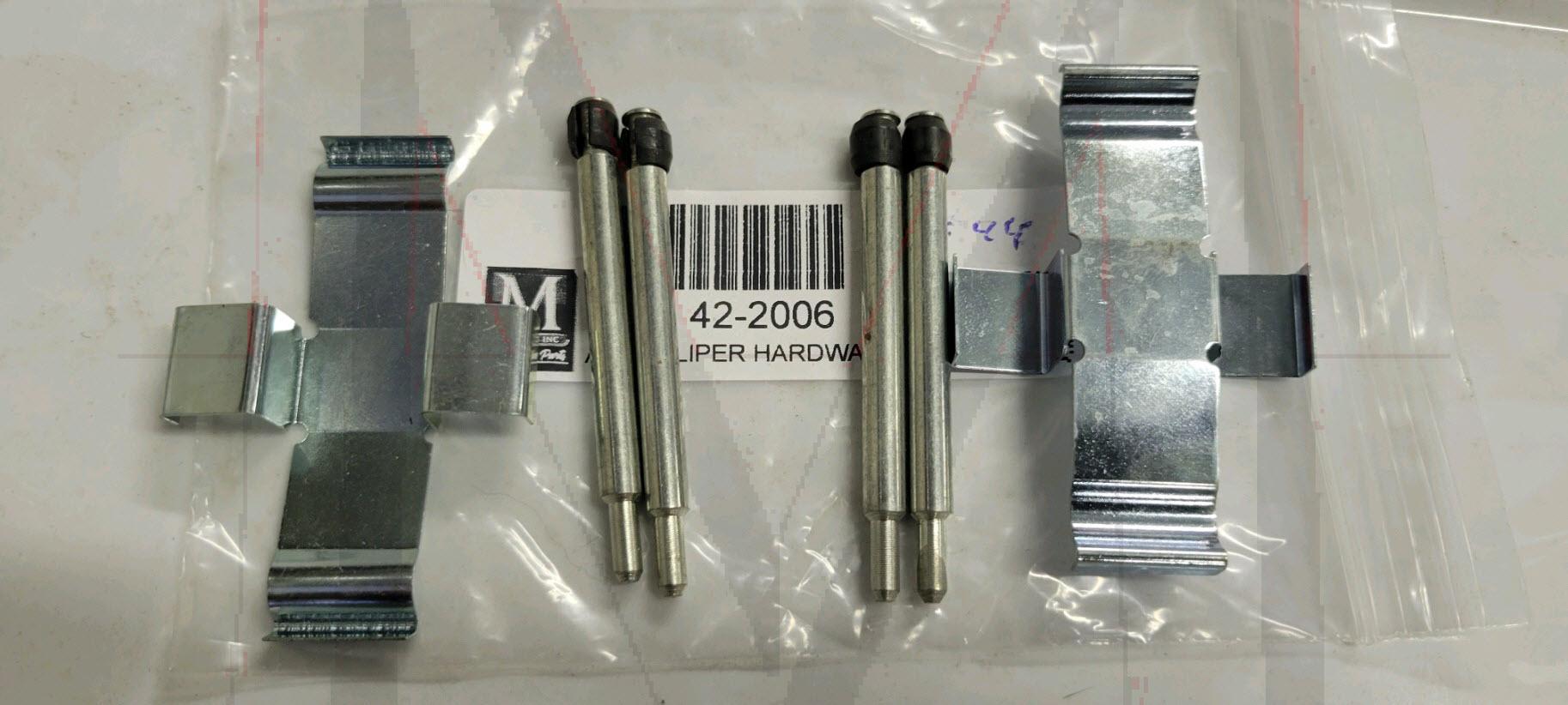 FRONT BRAKE PAD HARDWARE KIT