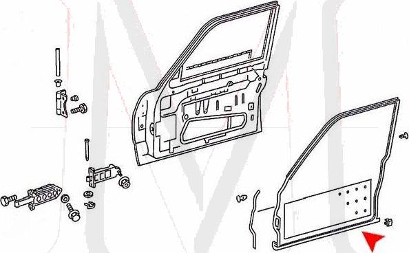 DOOR SEAL FRONT LEFT