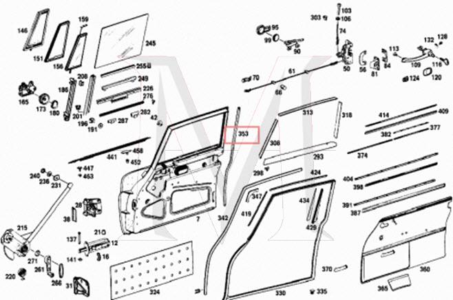 SEAL,DOOR PILLAR RIGHT FRONT