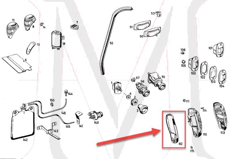 TAIL LIGHT LENS SEAL