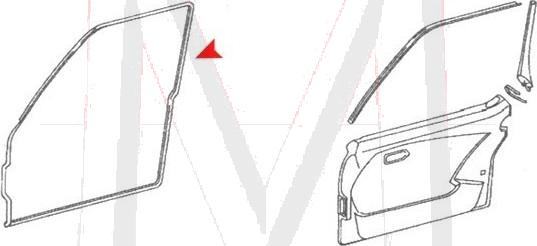 DOOR SEAL, FRONT LEFT