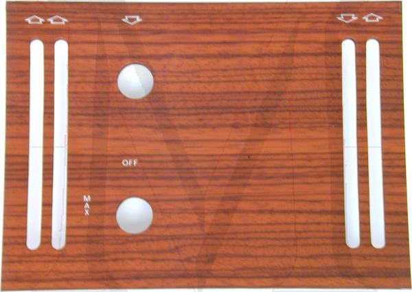ZEBRANO WOOD A/C COVER
