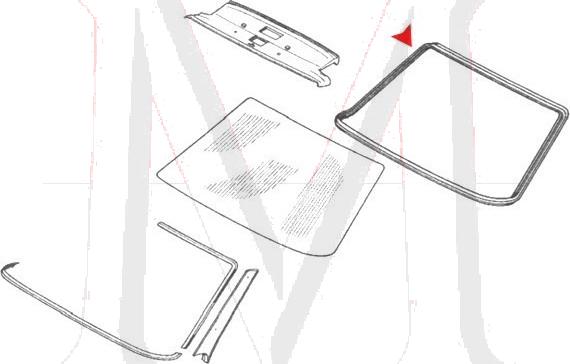 FRAME,WINDSHIELD SEAL