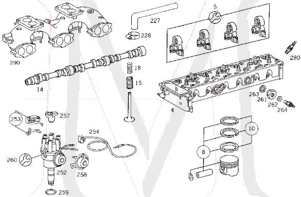 CAM TOWER BEARING SET