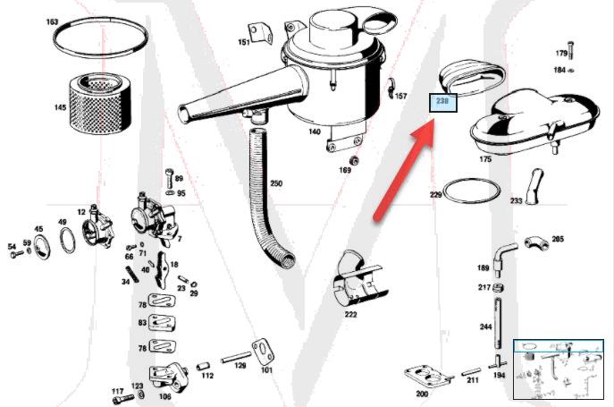 AIR FILTER HOSE,LARGE/SMALL